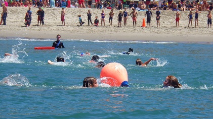 JGs in a buoy swims JGs in a buoy swims